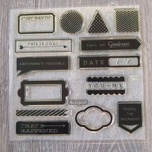 Close To My Heart Acrylic Stamps Just Sayin New Scrapbooking Card Making